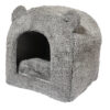 Grey Teddy Bear Cat Bed