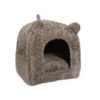 Brown Teddy Bear Cat Bed