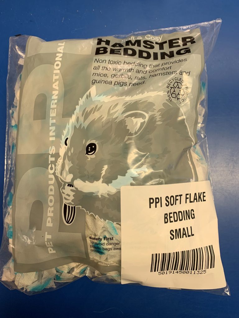 Soft flake hamster bedding RSPCA Halifax, Huddersfield, Bradford