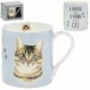 Leonardo Collection Tabby And White Cat Mug