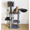 Rosewood Charcoal Felt Triple Tower