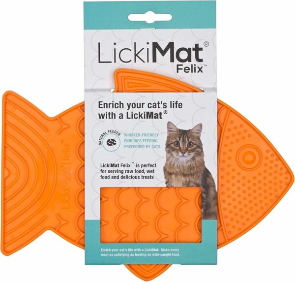 LickiMat Felix Orange Cat 22cm