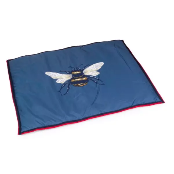 House Of Paws Navy Bee Water Resistant Boot Mat L/XL 110X85CM