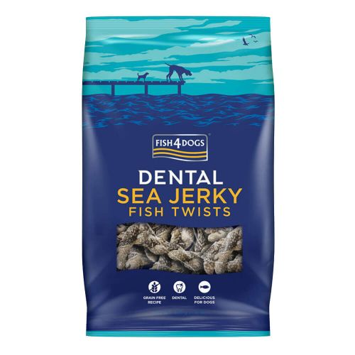 Fish4Dogs Dental Sea Jerky Fish Twists 500g