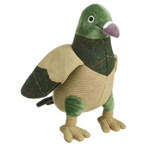House Of Paws Green Tweed Pigeon Dog Toy