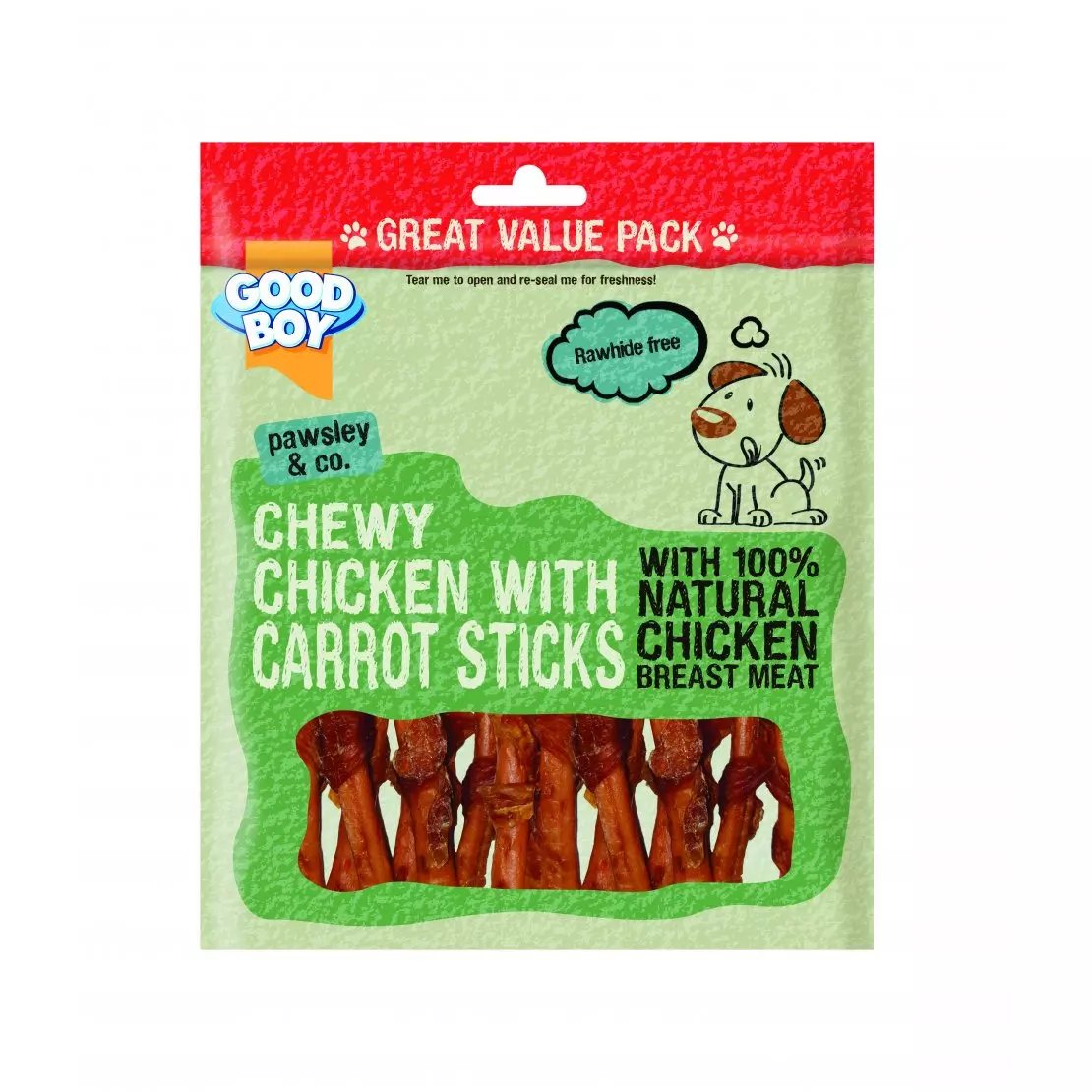 Good Boy Chewy Chicken & Carrot Sticks 320g
